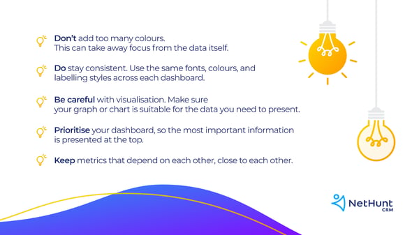 tips for your sales dashboard layout